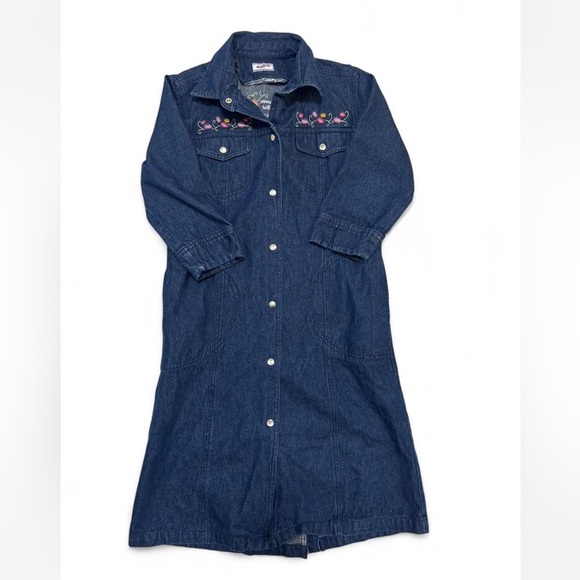 Astro Dresses & Skirts - Embroidered Denim Dress